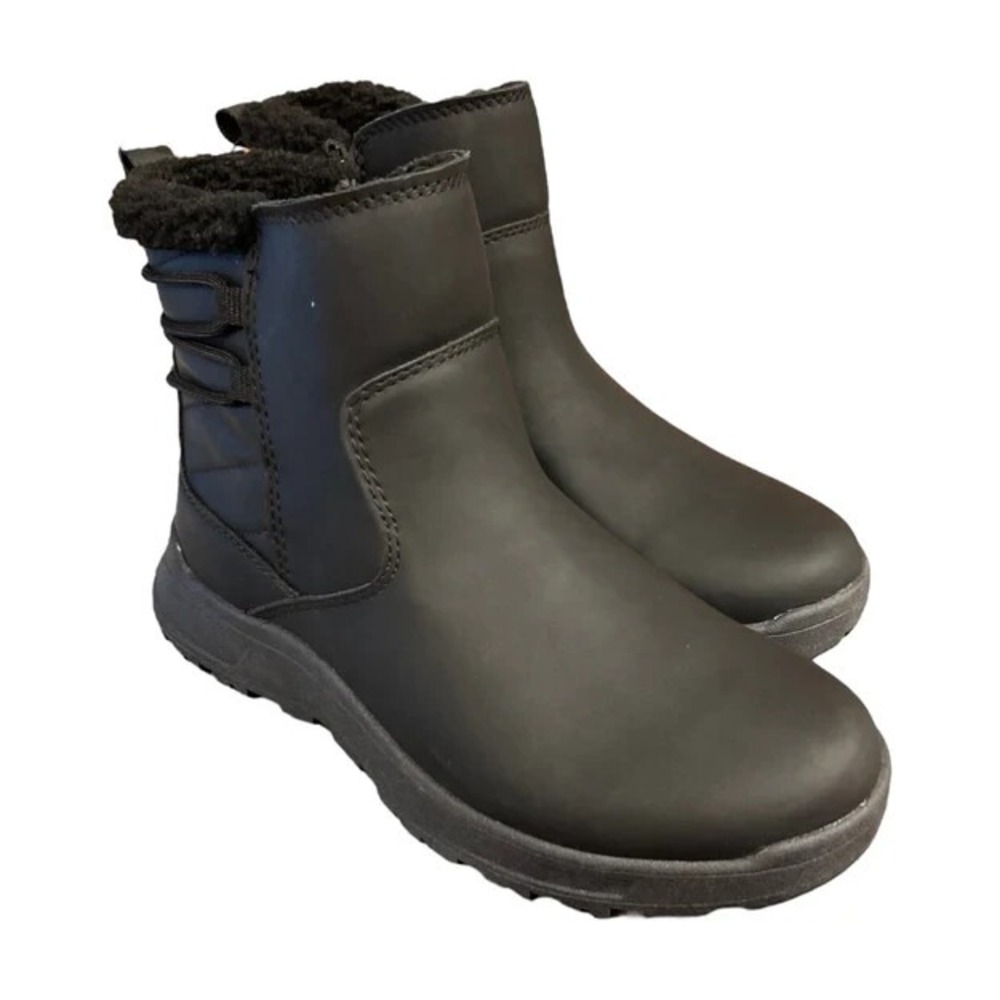NWT Eddie Bauer Siren Women Black Warm Lined Cushioned Winter Ankle Boot Size 7